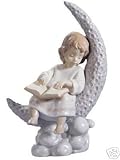 Lladro Dreaming of the Stars Girl and Moon