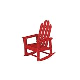 Poly-Wood Long Island Rocker, Sunset Red