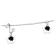 White Floral Twister Flower Belly Chain