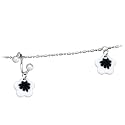 White Floral Twister Flower Belly Chain