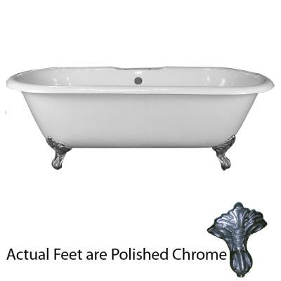Barclay CTDRH-WH-CP Cast Iron Soaking Tub