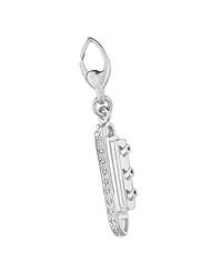 Sterling silver 0.10ct TDW Diamond Cruise Ship (Charm)