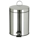 Poubelle de salle de bain - 5 L - inox