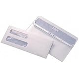 #10 Double Window Envelopes-Self Seal Security Tinted Envelopes-Invoice Envelopes-Statement Envelopes- 9" 3/8 X 4" 1/8 inch-55 pack