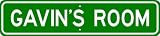 GAVIN ROOM SIGN - Personalized Gift Boy or Girl, Aluminum