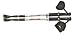Suitable for people of all sizes. Four sections telescope from 24 to 55 inches long. Superior ultralight 7075 Aluminum. Rugged PVC grips with compass. only 12.3 ounces/pole. Antishock can be turned on or off. Tungsten tips and extra walking tips compare favorably with other, more expensive brands.