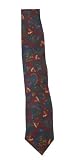 Polo by Ralph Lauren Men Hand Made in Italy Silk Tie (One Size, Burgundy/green/yellow/multi)