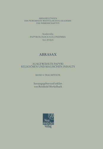 Traumtexte (Abhandlungen der Nordrhein-WestfÃ¤lischen Akademie der Wissenschaften) (German Edition)