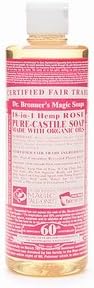 Magic Soaps 18-in-1 Hemp Pure Castile Soaps Rose 8 fl. oz.(pack of 4)