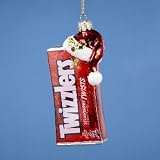 Kurt Adler HY0192 Twizzlers Candy Bar Glass Ornament - 5 Inch