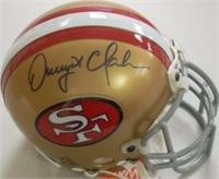 Dwight Clark autographed Football Mini Helmet (San Francisco 49ers)