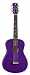 Luna AURDAYPRP Aurora Day Glow 3/4 Guitar, Purple