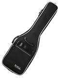 Zoom Produkt-Bild: Rocktile Klassik-Gitarrentasche 3/4 & 7/8 - gepolstert mit Rucksackgarnitur (Schwarz)