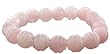 Carved Bead 10mm Stretch Bracelet - Rose Quartz