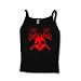 HATEBREED - Red Skull - Black Women's / Girls Spaghetti Strap T-Shirt / Junior Camisole (Girlie / Babydoll)