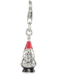 Oscaro Charms 925 Sterling Silver Garden Gnome Click-on Charm Lobster Clasp for Thomas Sabo Style Bracelets and Necklace