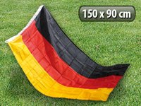 Deutschlandfahne 150 x 90 cm aus reißfestem Polyester
