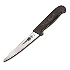 Buy Forschner Victorinox Fillet Knife, 6 in Stiff, Black Nylon Handle Model 40619 by Victorinox