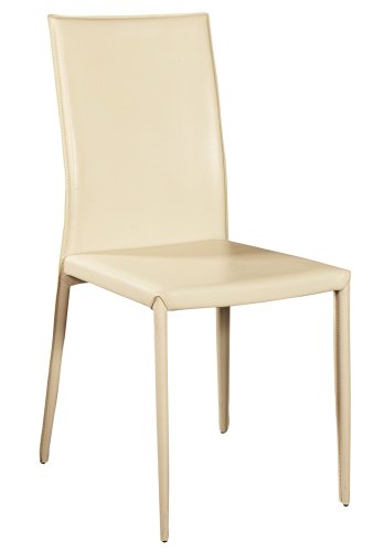Childrens Toyshop  Kitchen & Housewares : Pinzon Kinzie Leather Dining Chair, Cream