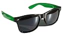 Blues Brothers Wayfarer Green / Black Sun Glasses w/ Micro Case