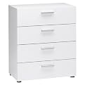 Pepe 4-Drawer Dresser - White