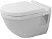 Duravit 2200090000 Starck 3 Wall Mount Toilet Bowl, White Finish