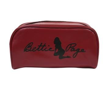 Bettie Page Cosmetic Makeup Bag (Red)
