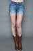 Obey The Misty Mountain Short in Vintage Indigo,Shorts for Women