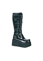 Men'S 3 1/4 Inch Platform 5 Buckle Knee Boot