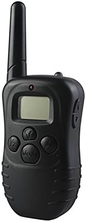 HIGHOT Rechargeable Remote Pet Trainer LCD Digital Dog Training Electric Shock Collar with 100Levels and Vibration for 2 Dogs