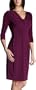 Ellen Tracy Women's Cowl Neck Dress With Tie Waist,Purple,8