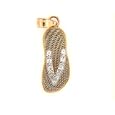 14K YELLOW GOLD CHARM PENDANT w/DIAMONDS - FLIP FLUP