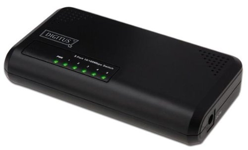 DIGITUS Fast Ethernet Switch N-Way 5-port 10/100Mbit 5xRJ-45 desktop inkl.Netzteil Preisvergleich