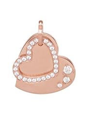 Amalfiâ"¢ Stainless Steel Plated Heart Necklace Pendant with CZs