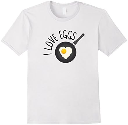 Men's I Love Eggs - T Shirt Medium White
