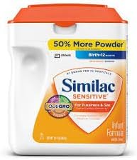 Similac Sensitive Baby Formula - Powder - 34 Oz Pack F 3