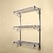 3 Shelf Chrome Wire Wall Mounted Kit-8