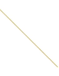 14k Yellow Gold 8in 1.2mm Diamond Cut Parisian Wheat Chain. Metal Wt- 1.48g