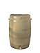 RTS Home Accents 5510-000900-5400 50-Gallon Rain Water Collection Barrel With Brass Spigot - Tan