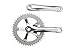 Pure Cycles 44T Fixie Crankset for Fixed Gear Bike, Silver
