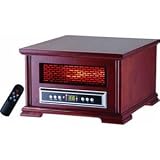 Lifesmart Compact Power Plus 800 Square Feet Infrared Heater w/Wood Cabinet Includes remote