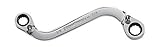 GearWrench 85326 3/8-Inch x 7/16-Inch Reversible S-shaped Double Box Ratcheting Wrench [並行輸入品]
