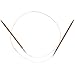 ChiaoGoo Circular 32 inch (81cm) Bamboo Dark Patina Knitting Needle Size US 5 (3.75mm) 2032-5