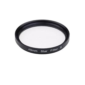 BestDealUSA 49mm Eight 8 Point 8PT Flare Star Lens Filter 49 For DSLR Black