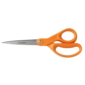 Fiskars(R) Best-Quality Scissors, 8in. Straight, Home/Office, Left-Handed/Right-Handed