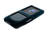 Tuff-Luv Slim&Lite Silicone skin case cover (For Samsung YP-S3) + Belt clip (Black)