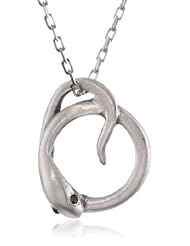 Satya Jewelry "Serpent" Silver Infinity Chain Necklace, 18"