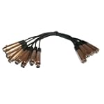 Seismic Audio - Splitter - XLR Male to (2) XLR Female 1 Foot each - 4 Pack - Patch/Adapter Cables Y