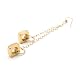 Gold Nut Drop Earrings by Alice Menter||RF10F
