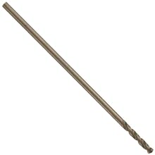 Cleveland 3780-6 Cobalt Steel Aircraft Maintenance Drill Bit, Short Flute, 6" Overall Length, Uncoated (Bright), Round Shank, 135 Degree Split Point